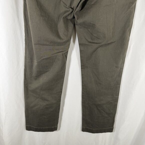 J. Crew Mercantile Pants Men's 31x30 Green Straight Flat Front Flex Cotton Blend - Picture 10 of 11